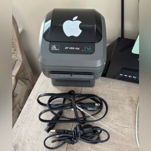 Zebra ZP 450 ctp UPS Shopping Label Printer - Black and Gray